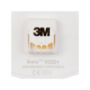 Respiratore monouso 3M Aura™ FFP2 con valvola Conf. 10 pezzi - 9322_408550