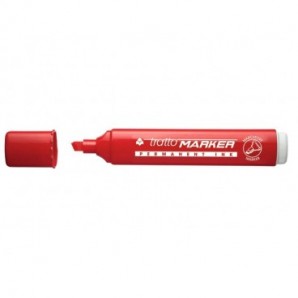 Marcatore permanente TRATTO Marker punta a scalpello 1-5 mm rosso 840102_104066