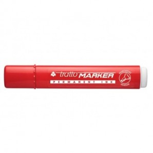 Marcatore permanente TRATTO Marker punta a scalpello 1-5 mm rosso 840102_104066