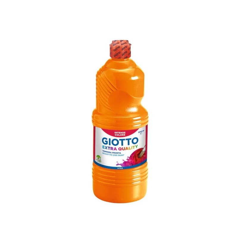 Tempera a base d'acqua GIOTTO Extra Quality flacone 1 lt arancione 533405_465349