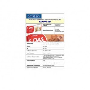 DAS - 387500 - Pasta bianco 1kg - 8000144074105