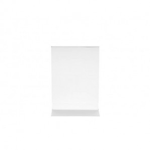 Portabrochure deflecto® A4 verticale in polistirolo con base a T trasparente 47801_018973