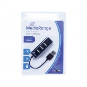 Hub Media Range USB 2.0 con quattro porte alimentato tramite porta USB MRCS502