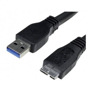 Cavo di ricarica e sincronizzazione Media Range USB 3.0/micro USB 3.0 B 1m nero - MRCS153