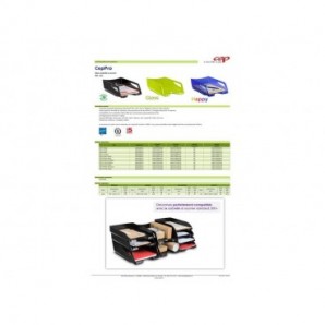 Vaschetta CepPro Maxi impilabile CEP in polistirene impilabile in verticale o a scalare trasparente - 1002200111_855955