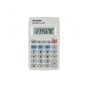Calcolatrice tascabili SHARP con display a 8 cifre bianco SH-EL233SB
