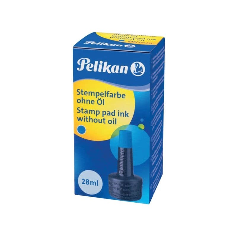 Inchiostro per timbri senza olio Pelikan flacone 28 ml blu 351213_124891