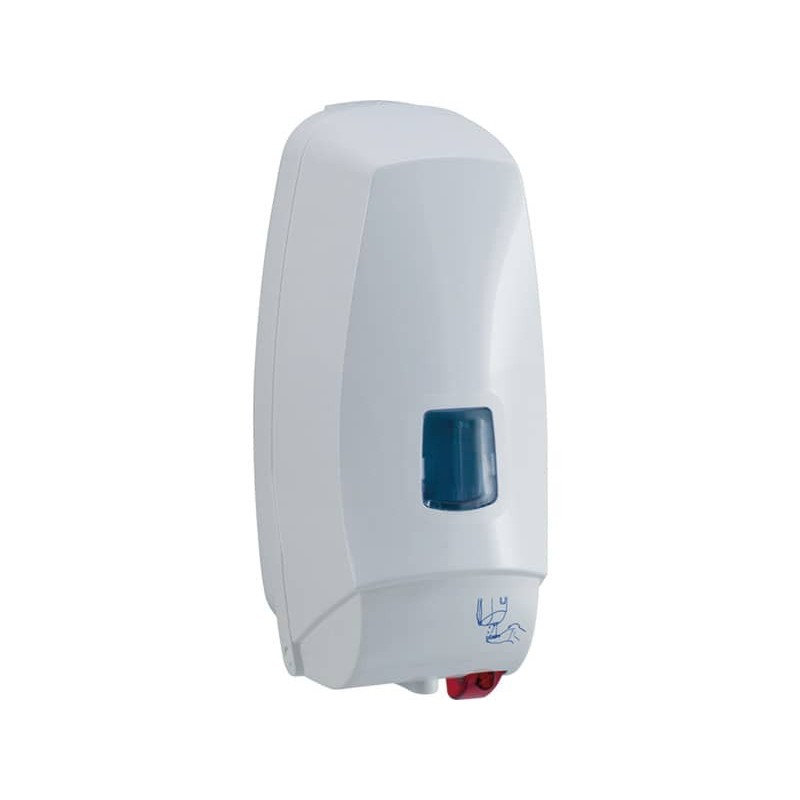 Distrib. elettronico detergenti liquidi cm 12,5x13x27,5 QTS in ABS capacità 1000 ml bianco 5008B/TOE