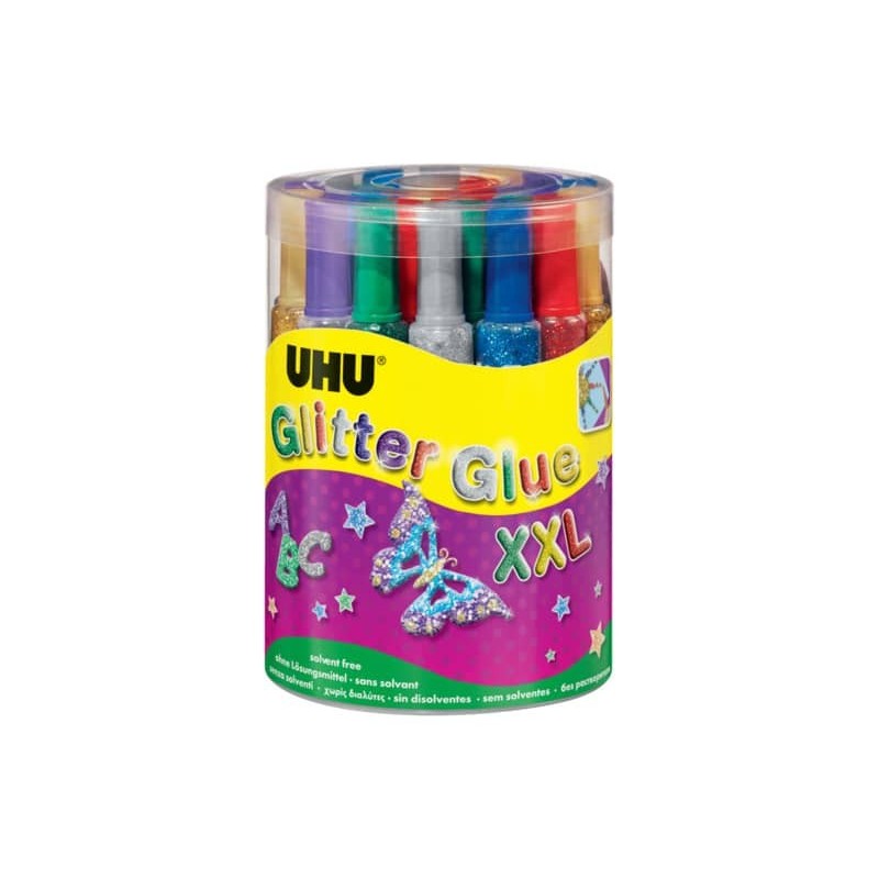 Colla Glitter Uhu 20 ml Conf. 24 pezzi - D1553