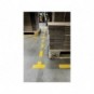 Segnaletica da pavimento forma \\"croce\\" DURABLE RAL 1003 giallo 150x0,7x150mm conf. 10 - 170104