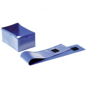 Buste a fascia DURABLE per piede pallet polipropilene blu scuro 145 x 75mm conf. 50 - 172407