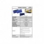 Tasche per identificazione Durable con bande magnetiche blu f.to esterno mm. 163x83- inserto 150x67mm cf. 50- 174207_160425