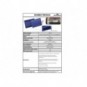 Tasche per identificazione Durable con bande magnetiche blu f.to esterno mm. 223x163- inserto A5 orizz. cf 50- 174307