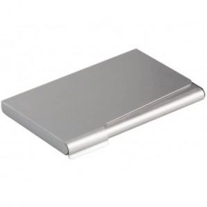 Portabiglietti da visita Durable BUSINESS CARD BOX alluminio argento metallizz. fino a 20 biglietti - 241523_175678
