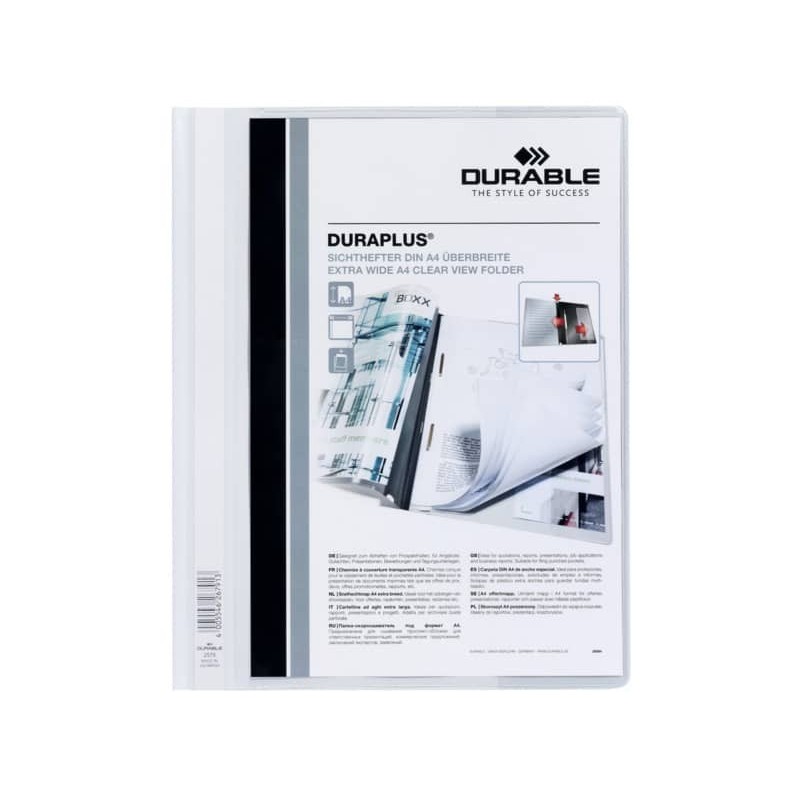 Cartellina ad aghi DURABLE DURAPLUS® A4 bianco 257902