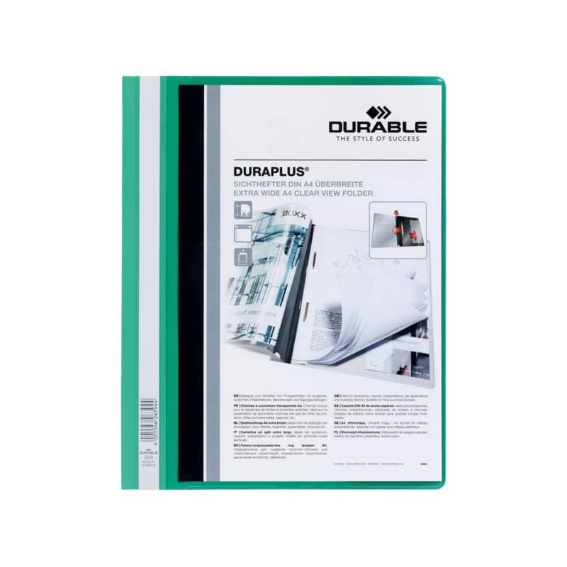 Cartellina ad aghi DURABLE DURAPLUS® A4 verde 257905