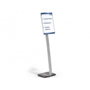 Espositore da terra DURABLE INFO SIGN A3 argento metallizzato - 481323_372465