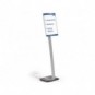 Espositore da terra DURABLE INFO SIGN A3 argento metallizzato - 481323_372465