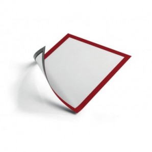 Cornici con pannello magnetico DURABLE DURAFRAME® MAGNETIC A4 PVC rigido rosso 236x323 mm conf. 5 - 486903_236969