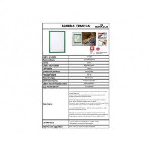 Cornici con pannello magnetico DURABLE DURAFRAME® A4 verde 236x323mm conf. 2 - 487205_131243