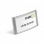 Portanomi DURABLE CLASSIC con magnete argento metallizzato/trasparente inserto 34x74mm conf. 10 - 854223_300157