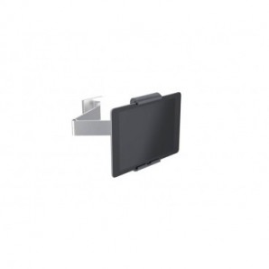 Porta tablet da muro DURABLE con braccio estensibile argento metallizzato 9,5x22,5x17cm - 893423