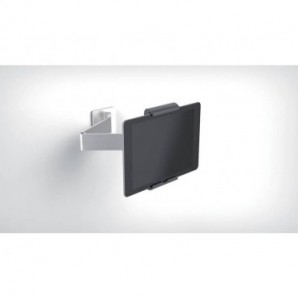 Porta tablet da muro DURABLE con braccio estensibile argento metallizzato 9,5x22,5x17cm - 893423