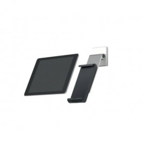 Porta tablet da muro DURABLE con braccio estensibile argento metallizzato  9,5x22,5x17cm - 893423