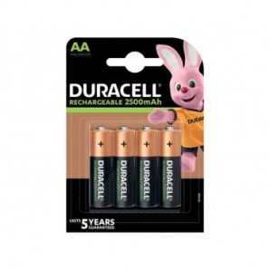 Batterie ricaricabili Duracell Precaricata Stilo 2400 mAh AA conf. da 4 - DU75_899878