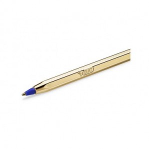 Penna a sfera BIC Cristal Shine Gold M 1 mm blu 9213401_158819