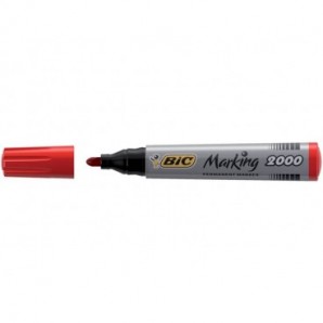 Marcatore permanente BIC Marking 2000 punta conica 4,95 mm rosso 8209133_135133