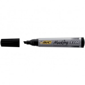 Marcatore permanente BIC Marking 2300 punta scalpello 3,7-5,5 mm nero 8209263_490537