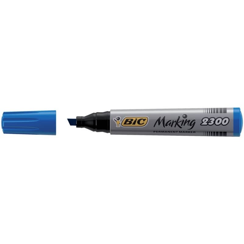 Marcatore permanente BIC Marking 2300 punta scalpello 3,7-5,5 mm blu 8209253_135176