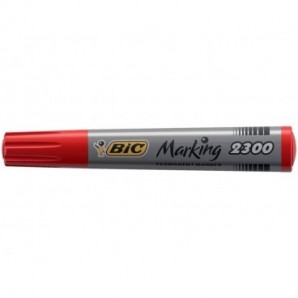 Marcatore permanente BIC Marking 2300 punta scalpello 3,7-5,5 mm rosso 8209243_135168