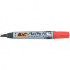 Marcatore permanente BIC Marking 2300 punta scalpello 3,7-5,5 mm rosso 8209243_135168