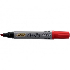 Marcatore permanente BIC Marking 2300 punta scalpello 3,7-5,5 mm rosso 8209243_135168