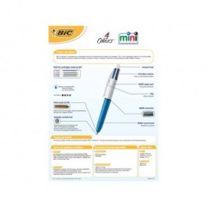 Penna a sfera a scatto BIC 4 Colours Mini M 1 mm assortiti 895958_129492