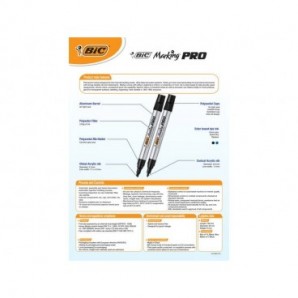 Marcatore permanente BIC Marking PRO punta conica 1,1 mm nero 964800