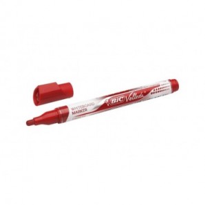 Marcatore per lavagne bianche BIC Velleda Liquid Ink Pocket punta conica 4,2 mm rosso - 902089_129527