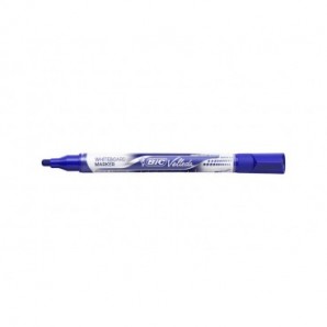 Marcatore per lavagne bianche BIC Velleda Liquid Ink Pocket punta conica 4,2 mm blu - 902087_129521