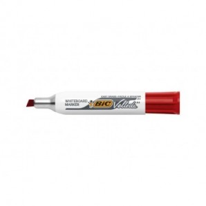 Marcatore per lavagne bianche BIC Velleda 1781 punta a scalpello 3,3-4,6 mm rosso - 940296_943465