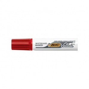 Marcatore per lavagne bianche BIC Velleda 1781 punta a scalpello 3,3-4,6 mm rosso - 940296_943465