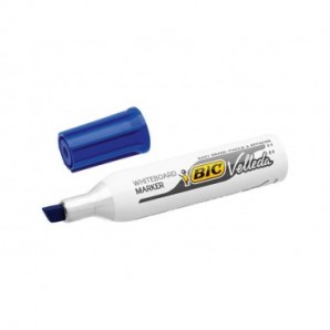 Marcatore per lavagne bianche BIC Velleda 1781 punta a scalpello 3,3-4,6 mm blu - 940297_943466