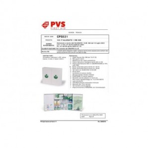 Armadietto Pronto Soccorso Base PVS bianco CPS521_184078