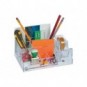 Desk organizer Lebez con dispenser nastri adesivi 33 m - formato 20x8x12 cm trasparente - 1737-T_773791