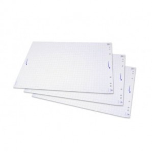 Blocco di carta per lavagna Legamaster 20 fogli 98x65 mm bianco quadrettato conf. 5 rotoli - L-1565 00_062679