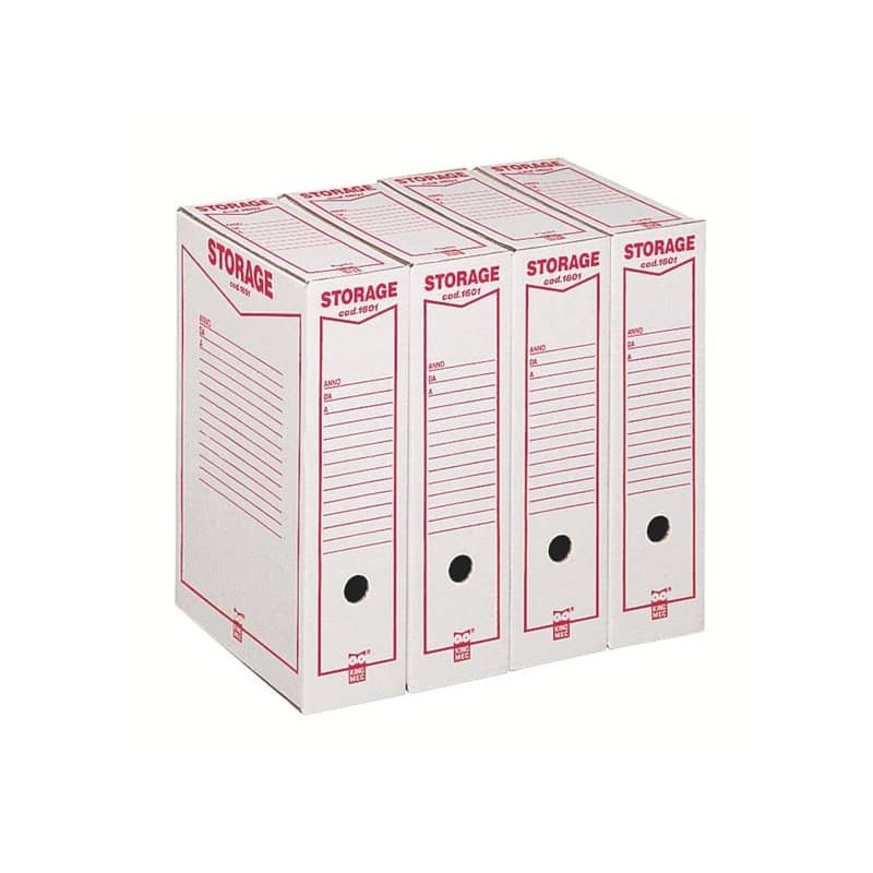 Scatola archivio King Mec Storage A4 9x33x23 cm bianco 160100_140132