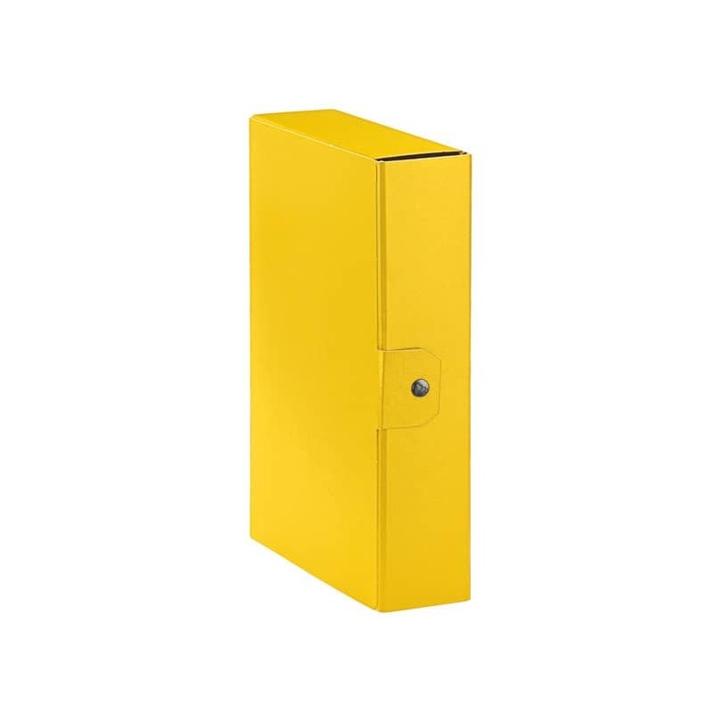 Cartelle portaprogetti Esselte C28 EUROBOX dorso 8 cm presspan biverniciato giallo- 390328090_939741