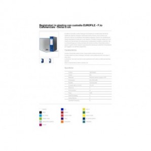 Registratori con custodia Esselte G53 Eurofile commerciale 29,5x32 cm - dorso 8 cm blu - 390753050_115785