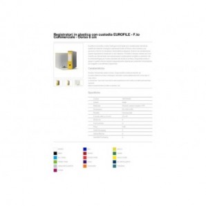 Registratori con custodia Esselte G53 EUROFILE commerciale D8 cartone rivestito in PP giallo - 390753090_115793